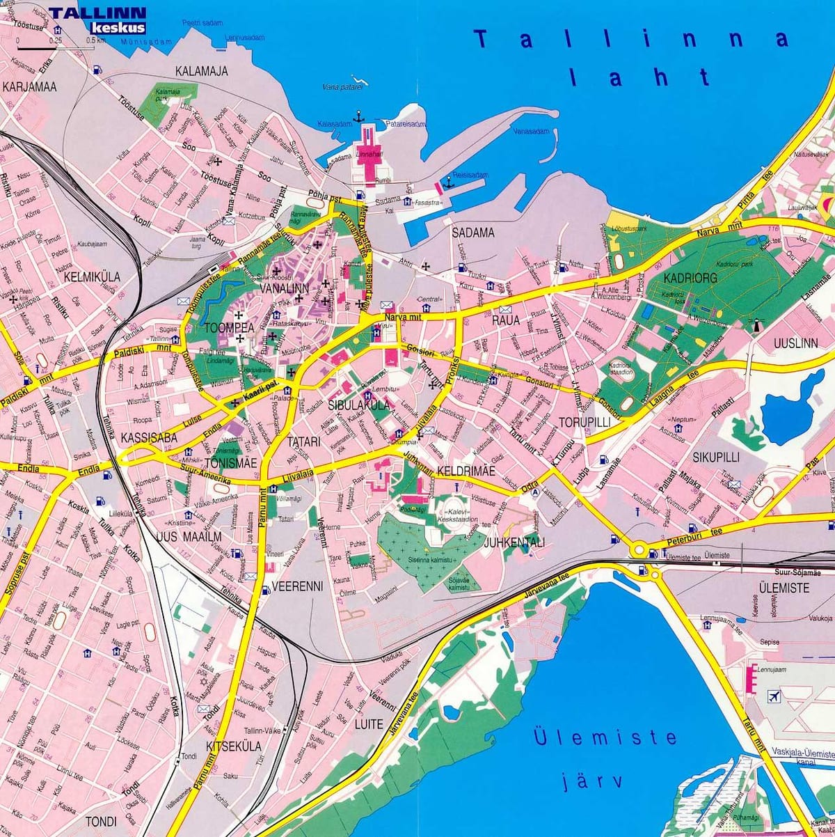 mapa de tallinn (Estónia