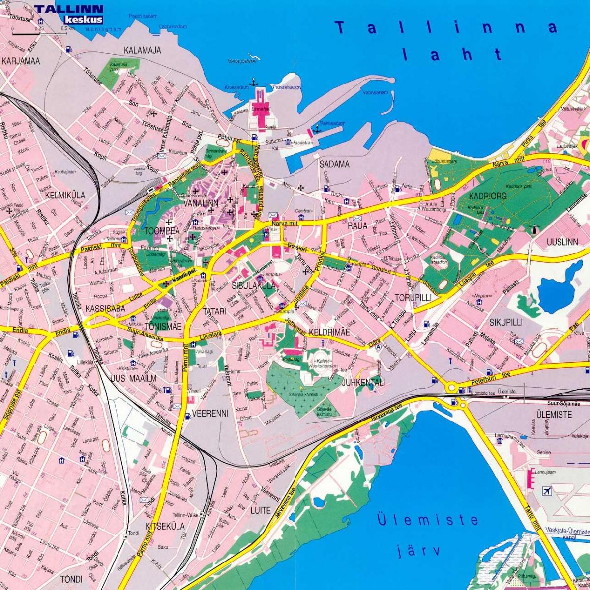 mapa de tallinn (Estónia 